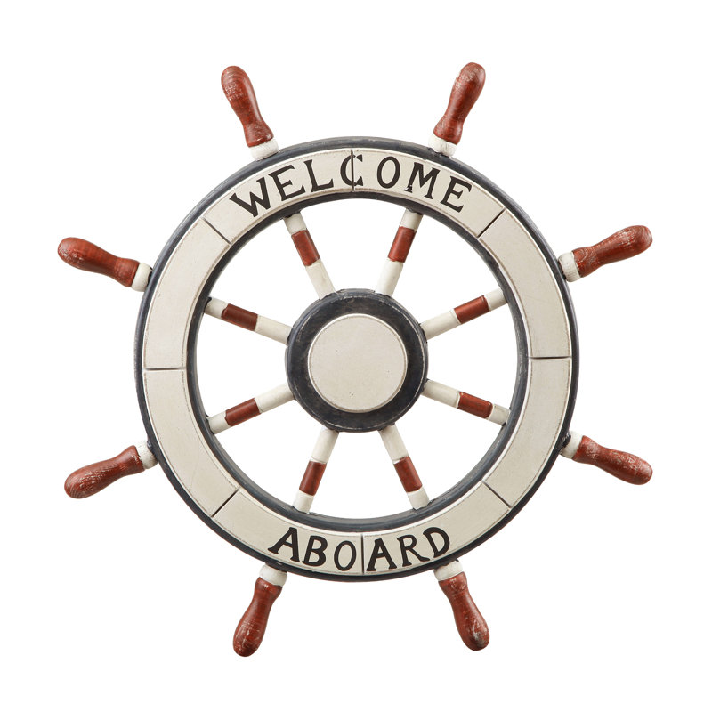 Breakwater Bay Ornamental Nautical Ship Steering Wheel Home Wall Decor & Reviews Wayfair.ca